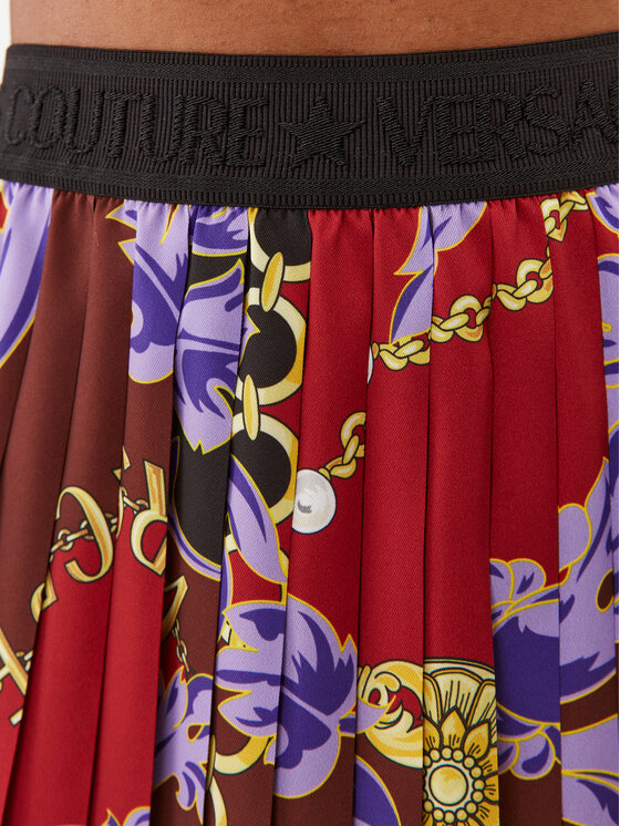 Versace Jeans Couture Jupe pliss e 75HAE8A5 Multicolore Regular