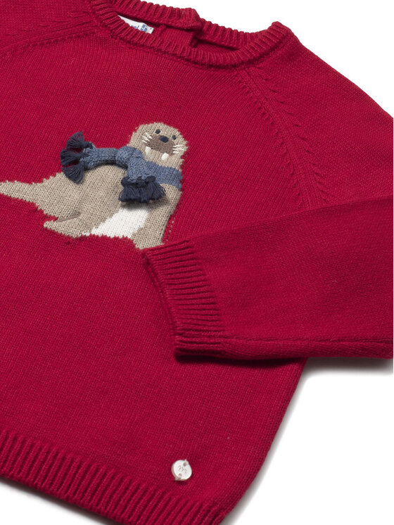 Mayoral Mayoral Sweter 2345 Czerwony Regular Fit