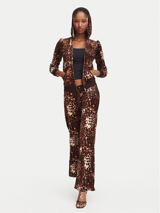 Juicy Couture Juicy Couture Melegítő alsó Caisa JCWBJ226339 Barna Flare Fit