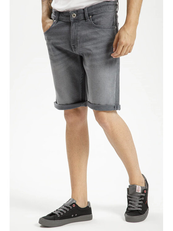 Cross Jeans Szorty jeansowe, rozmiar 33 Szare, A 565-400