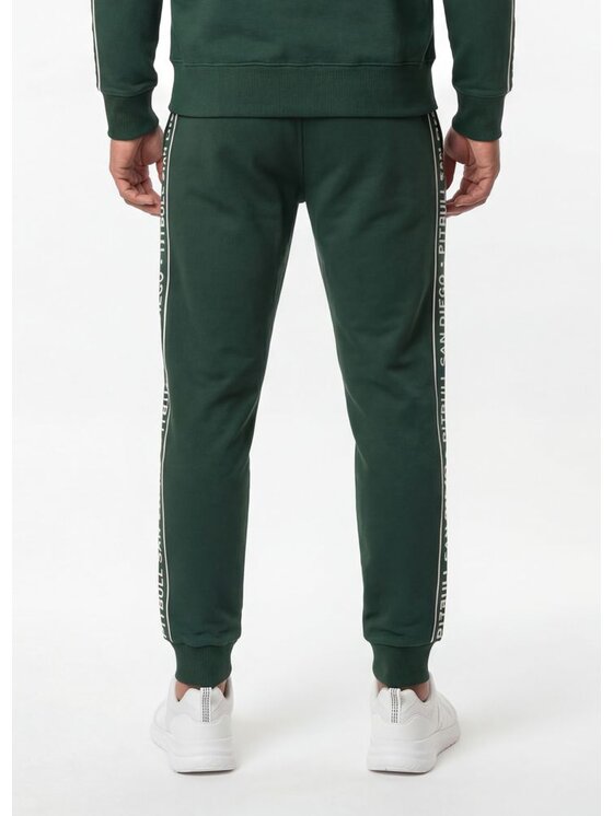 PITBULL PITBULL Spodnie dresowe NEXUS Zielony Regular Fit