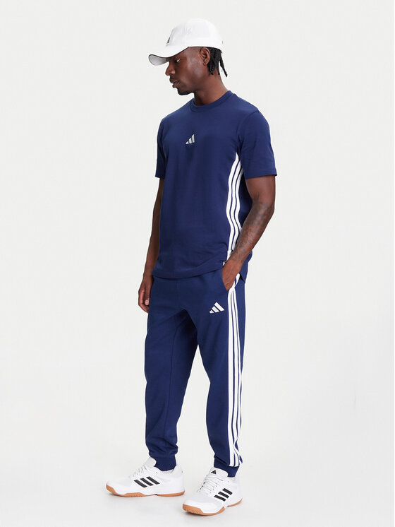 adidas adidas Spodnie dresowe Essentials 3-Stripes JD1859 Niebieski Regular Fit