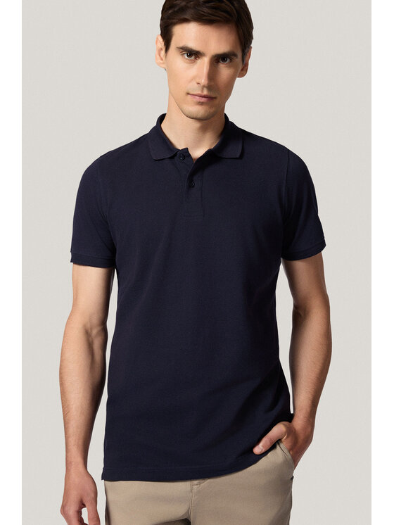 Próchnik Próchnik Polo PM5 PO073125000018 Granatowy Regular Fit