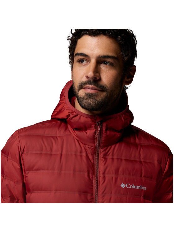 Columbia Columbia Kurtka zimowa Lake 22 II Down Hooded Jacket Czerwony Regular Fit