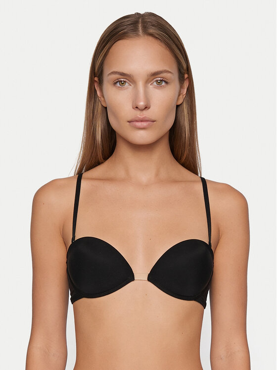 Wonderbra Biustonosz z fiszbiną WB009243 Czarny