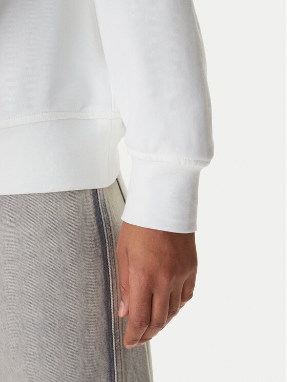 Calvin Klein Calvin Klein Džemperis Monologo LV047B234G Balta Relaxed Fit