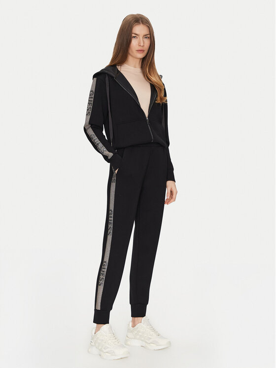 Guess Guess Спортивні штани W5RB00 KBYE2 Чорний Regular Fit