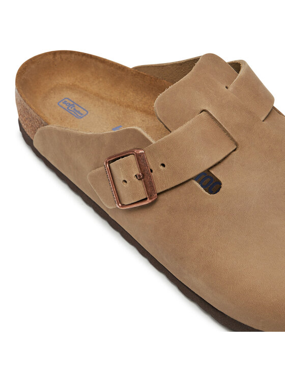 Birkenstock Birkenstock Klapki Boston SFB LEOI Tabacco Brown 1018147 Beżowy