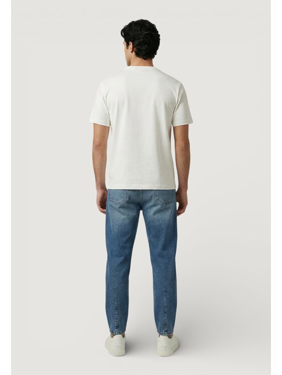 Antony Morato Antony Morato T-shirt RELAXED FIT WITH RUBBER INJECTION LOGO PRINT Bianco Relaxed Fit