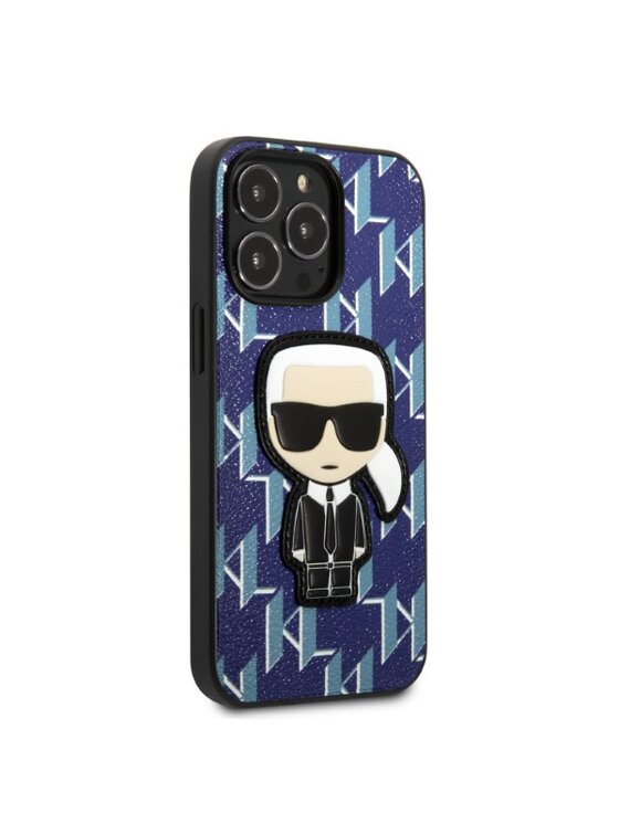 KARL LAGERFELD KARL LAGERFELD Etui na telefon iPhone 13 Pro Max Niebieski