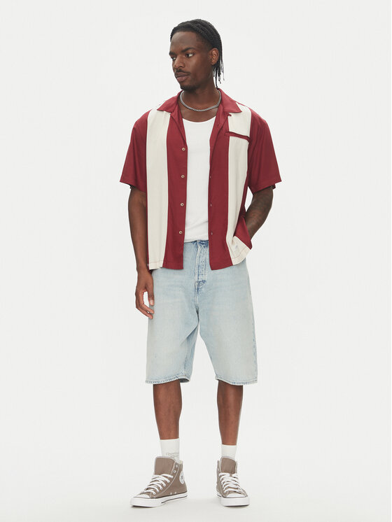 Element Element Srajca Bowling ELYWT00170 Bordo rdeča Regular Fit