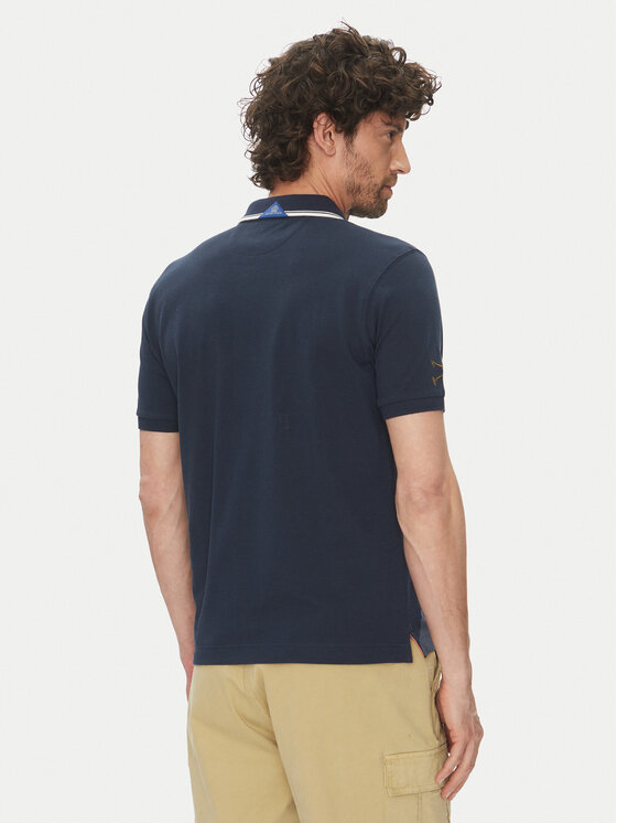 La Martina La Martina Polo majica Achille MAPG30 PK097 Mornarsko modra Regular Fit