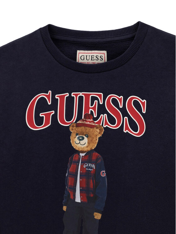 Guess Guess Світшот L6BQ14 K6130 Cиній Regular Fit