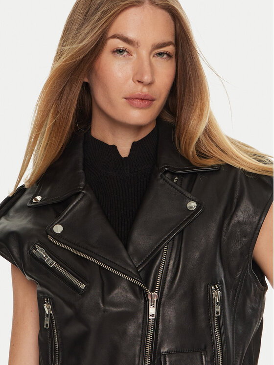 Serge Pariente Serge Pariente Vestă Stef Negru Regular Fit