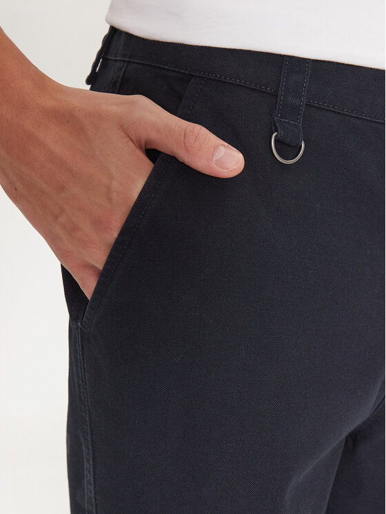 Champion Champion Pantaloni di tessuto 220506 Blu scuro Straight Leg