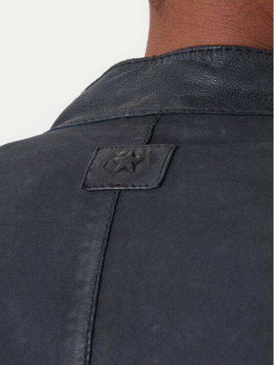 Milestone Milestone Nahkjope Nevio 612203 60780 Tumesinine Regular Fit