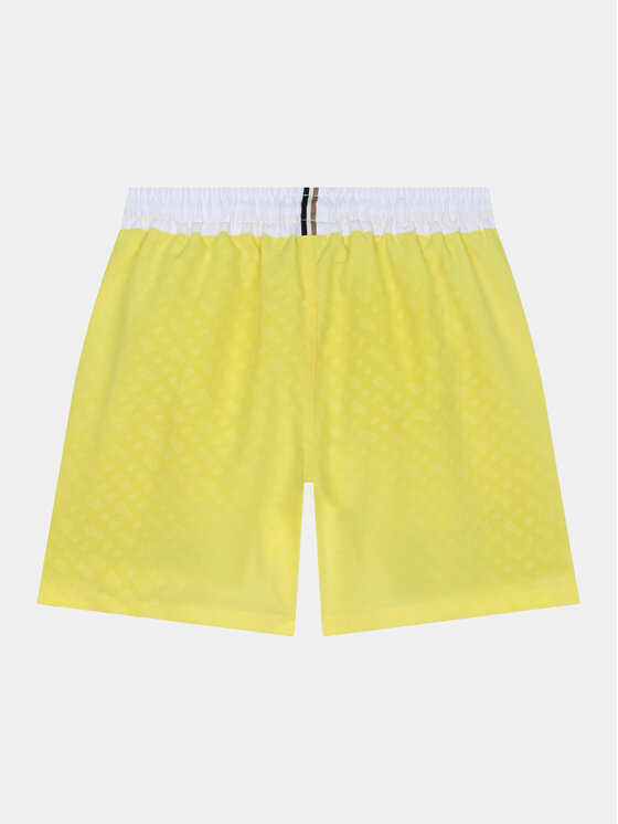 BOSS Boss Pantaloni scurți pentru înot J50668 S Galben Regular Fit
