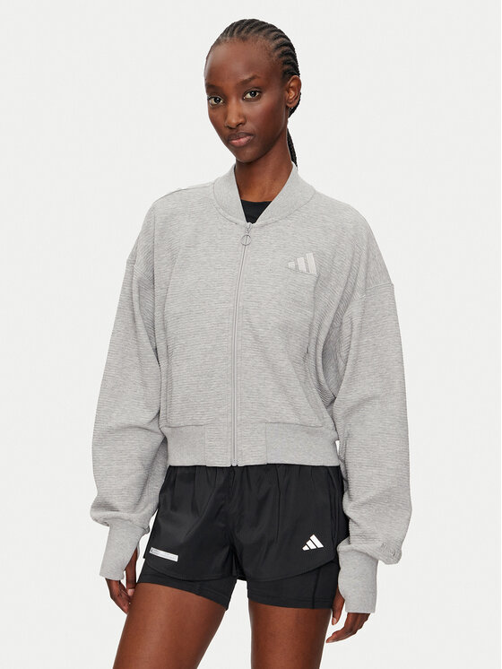 adidas Mikina ALL SZN IY6833 Sivá Loose Fit