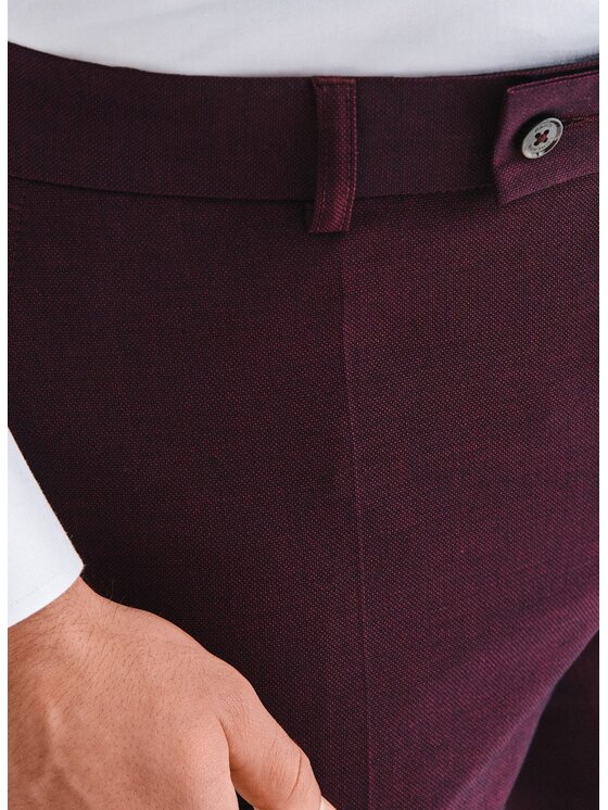 Pako Lorente Pako Lorente Spodnie garniturowe P25WF-6G-014 Bordowy Slim Fit