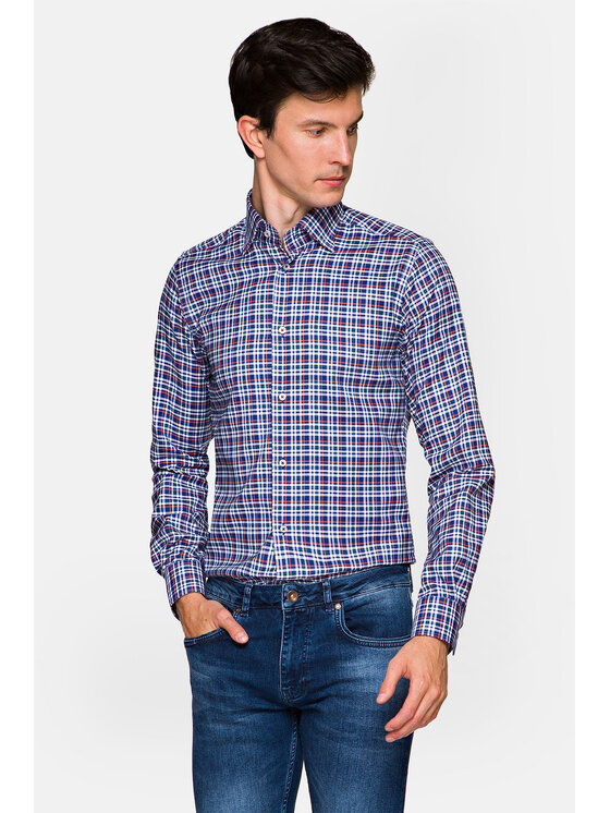 Lancerto Lancerto Koszula Froki KO051217000085 Granatowy Regular Fit
