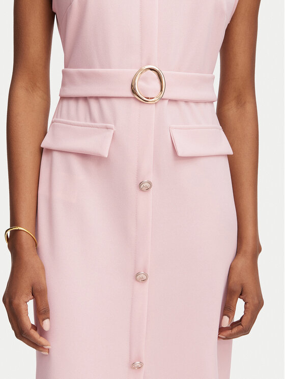 Rinascimento Rinascimento Abito da cocktail CFC0020278002 Rosa chiaro Slim Fit