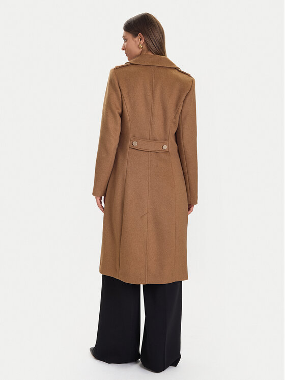 Guess Guess Cappotto di lana W5BL19 W2642 Marrone Regular Fit