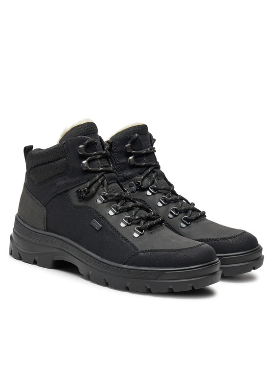 Rieker Rieker Schnürschuhe F5410-00 Schwarz