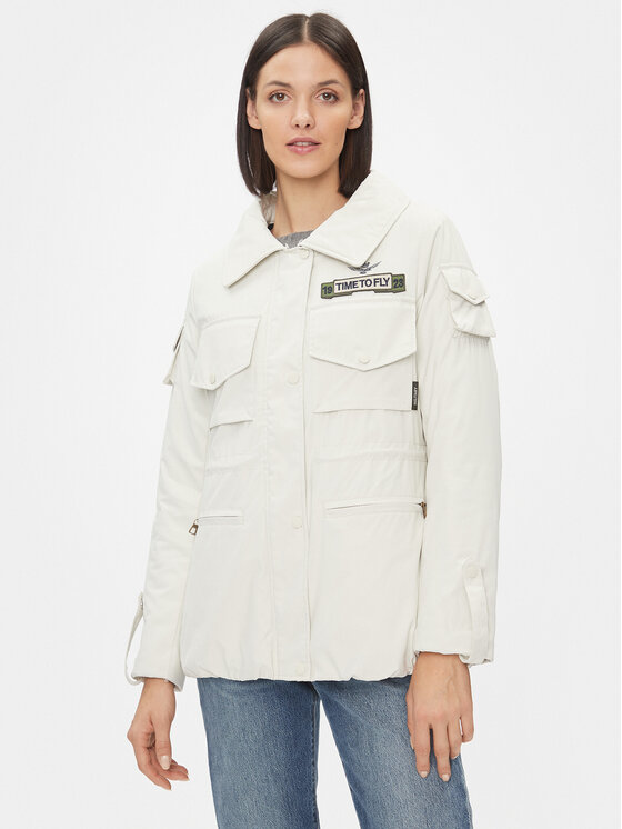 Aeronautica Militare Aeronautica Militare Kurtka przejściowa 232AB2126DCT3173 Écru Regular Fit
