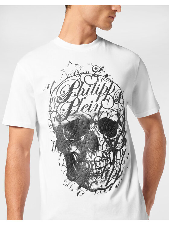 PHILIPP PLEIN PHILIPP PLEIN T-Shirt 24635 Biały Regular Fit