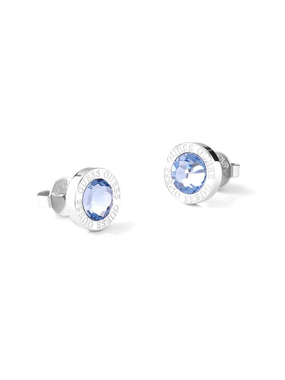 Guess Náušnice JUBE02244JW-RHAQ Modrá