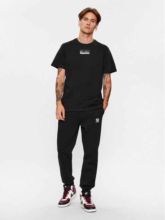 47 Brand 47 Brand Тишърт New York Yankees BB017TMKPIU599579JK Черен Regular Fit