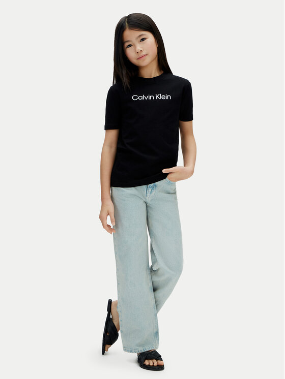 Calvin Klein Jeans Calvin Klein Jeans T-Shirt Inst Logo LV1CKSJA29 Černá Regular Fit