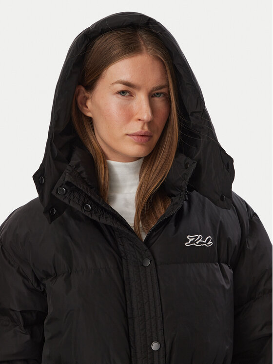 KARL LAGERFELD KARL LAGERFELD Зимова куртка B4W15060 Чорний Regular Fit