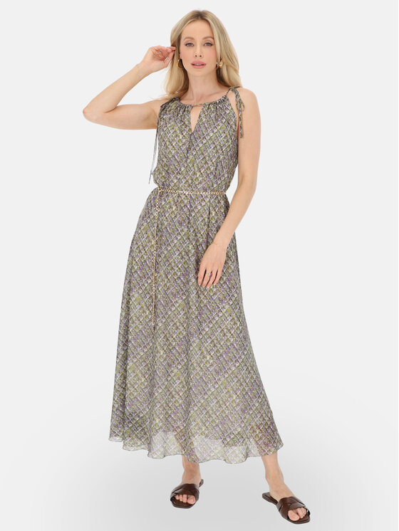 L’AF L’AF Sukienka letnia Vega Zielony Relaxed Fit