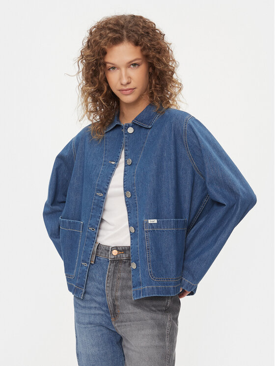 Lee Cămașă Chore 112341269 Albastru Relaxed Fit