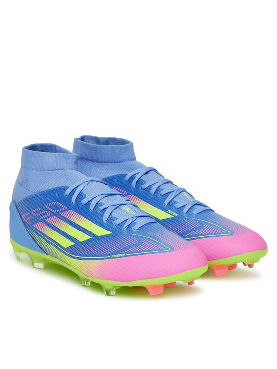 adidas adidas Buty do piłki nożnej F50 League Mid Firm/Multi-Ground JI0436 Granatowy