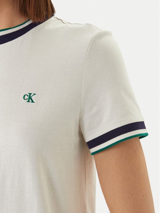 Calvin Klein Jeans Calvin Klein Jeans Ikdienas kleita LV047F248G Balts Relaxed Fit