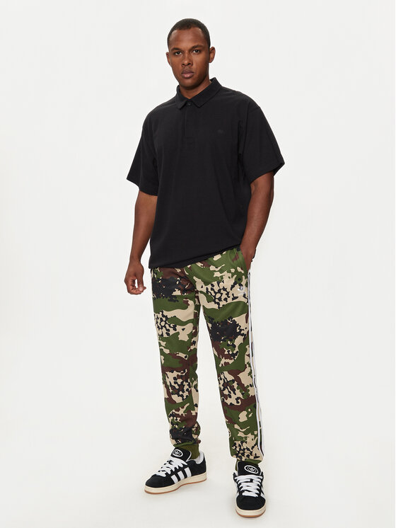 adidas adidas Polo majica Premium Essentials HR8677 Črna Loose Fit