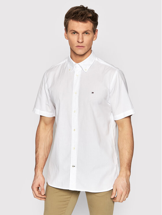 Camicia Natural Soft Poplin MW0MW25105 Bianco