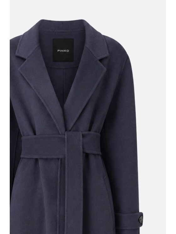 PINKO PINKO Płaszcz zimowy Casella cappoto Granatowy Oversize