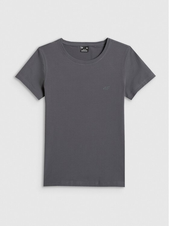 4F 4F T-shirt 4FRSS26TTSHF3628-24S Grigio Slim Fit