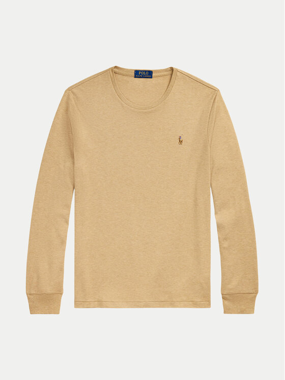 Polo Ralph Lauren Polo Ralph Lauren Marškinėliai ilgomis rankovėmis 710760121027 Smėlio Slim Fit