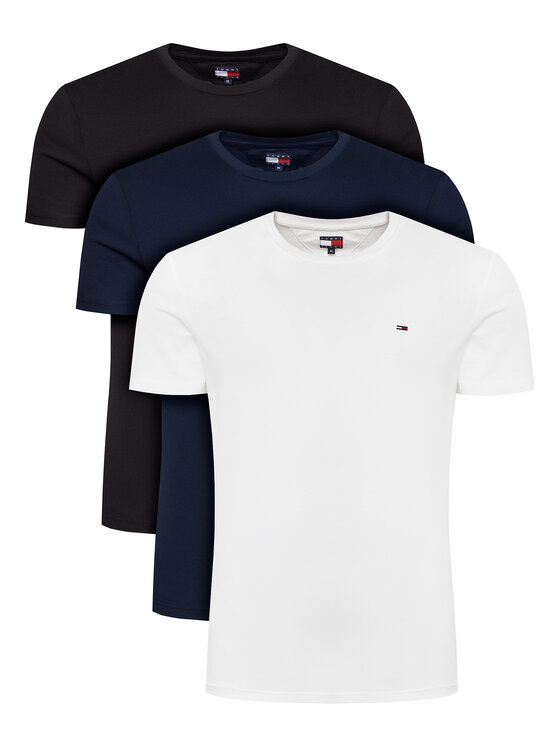 Tommy Jeans Set de tricouri DM0DM21579 Colorat Slim Fit