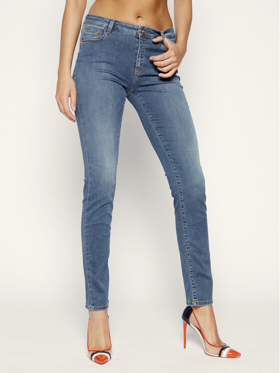 Trussardi Jeans hlače 260 56J00001 Mornarsko modra Regular Fit