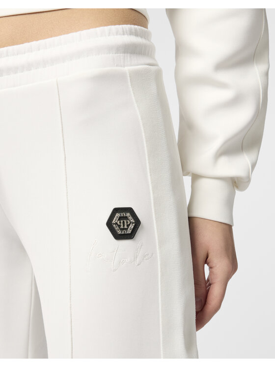 PHILIPP PLEIN PHILIPP PLEIN Spodnie dresowe 26357 Biały Jogger Fit