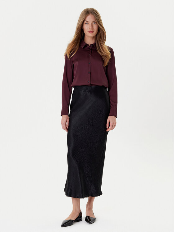 Marella Marella Gonna midi Pomez 2525106041 Nero Regular Fit