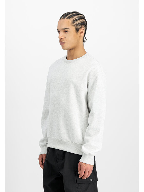 Alpha Industries Alpha Industries Bluza Label Backprint Sweatshirt Szary Regular Fit