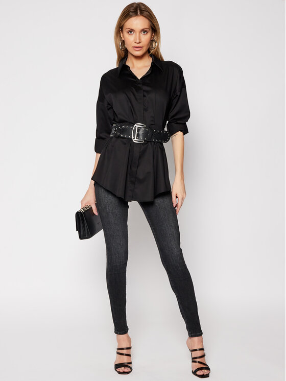 Camicia Rhianna W1RH68 WAF10 Nero Regular Fit