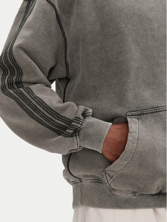 adidas adidas Pulóver Premium Essentials Retro JD0245 Szürke Loose Fit
