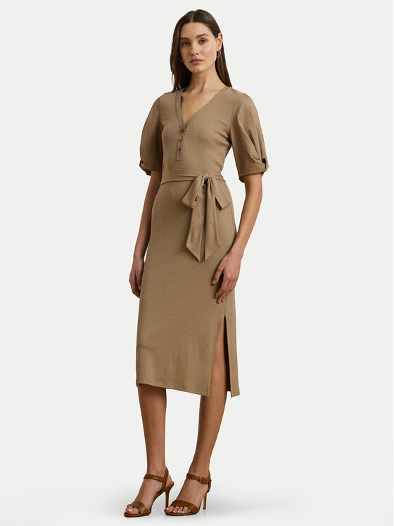 LAUREN RALPH LAUREN LAUREN RALPH LAUREN Rochie de zi 250964070002 Bej Slim Fit